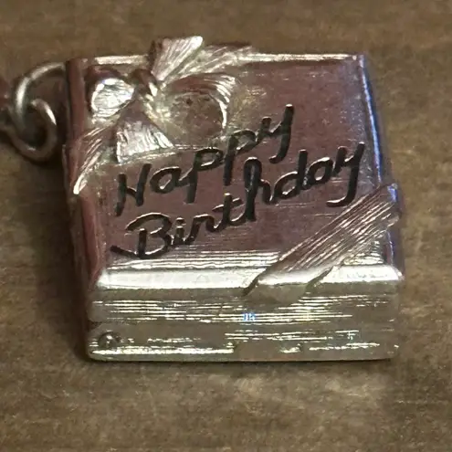 Monet Vintage  Happy Birthday Book Charm