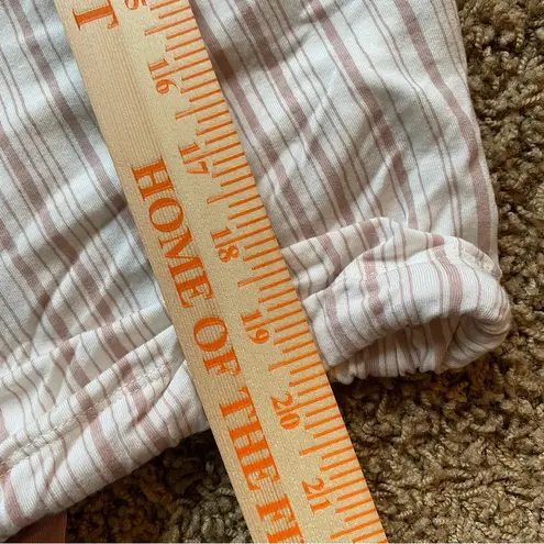 Eberjay Eberjey Pink & White Striped Long‎ Sleeve Pajama Top Size small super soft