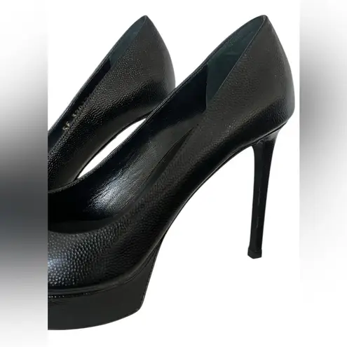 Saint Laurent Black Stiletto Heels Sleek Design