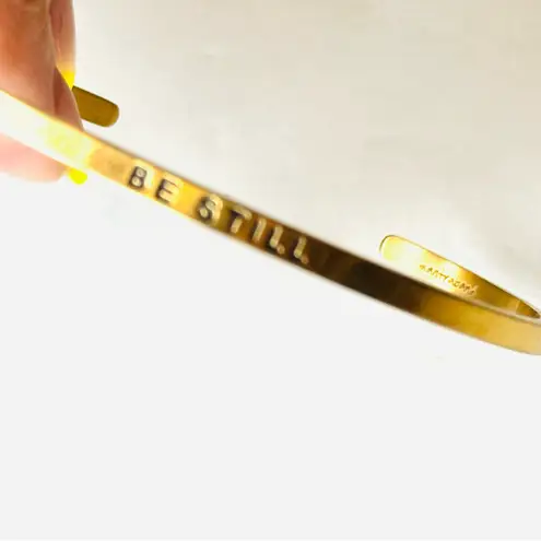 MantraBand Gold 'Be Still' Bracelet