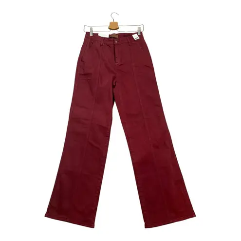 Judy Blue Malia High Waist Size 29/9 Straight Jeans New Merlot Burgundy