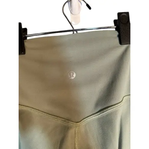 Lululemon Sage Green High Rise 25" Align Leggings NULU Women Sz 0