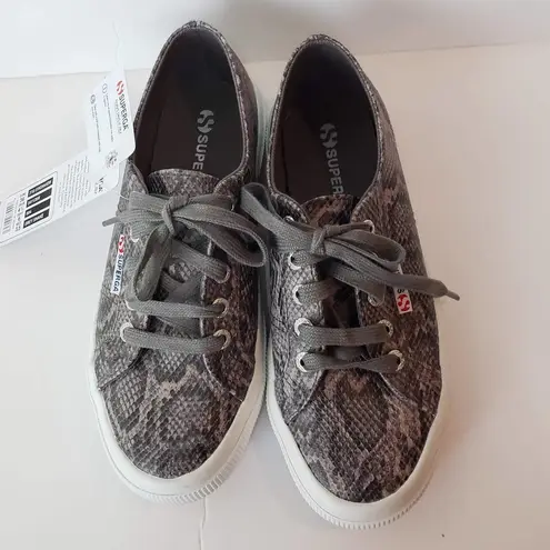 Superga  2750 - Faux Snake Grey Sneaker- Size 6