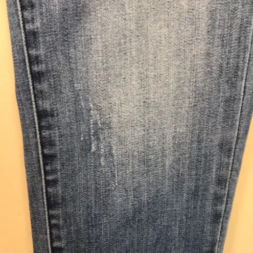 The Kooples Women's Short Fit Distressed Medium Wash Skinny Denim Jeans