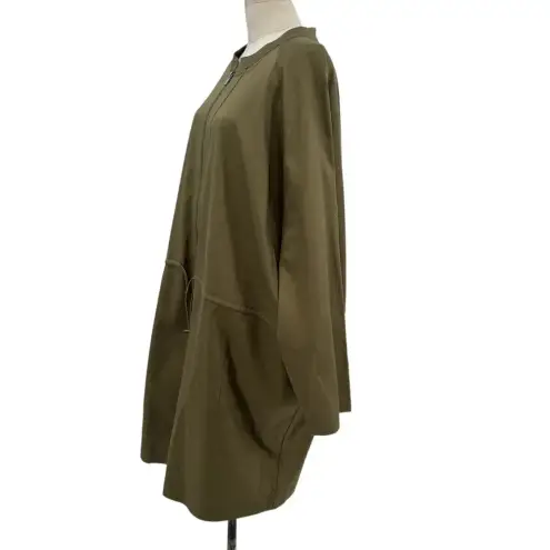 The Drop iam.muse Martini‎ Olive Romper Zip Front Plus Size 5X Green