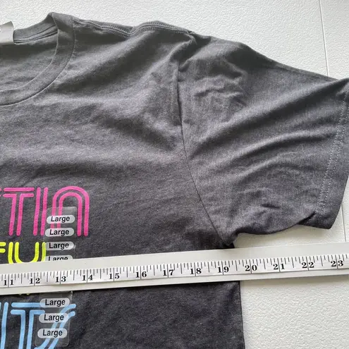 Next Level Apparel Austin City Limits Women Large Grey Crewneck Pullover T-Shirt