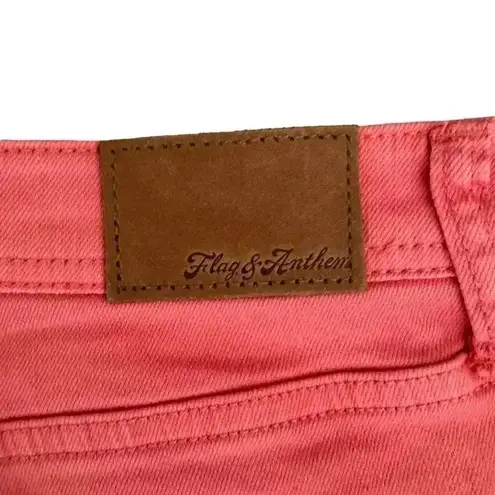 Flag & Anthem Rust Orange Cotton Blend Casual High Rise Sporty Comfy Soft Premiu Size 10