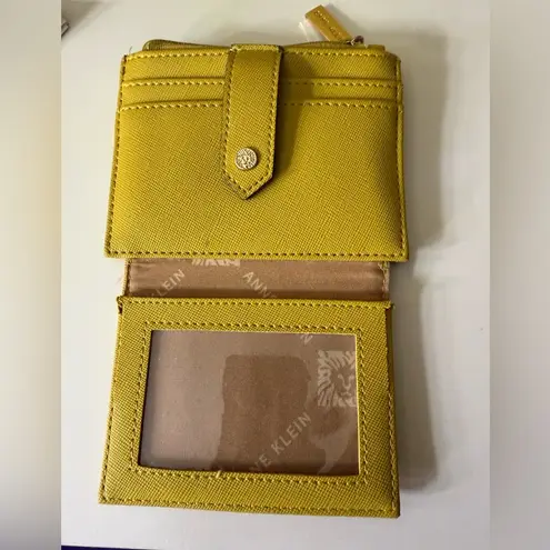 Anne Klein  Mustard Yellow Card Holder