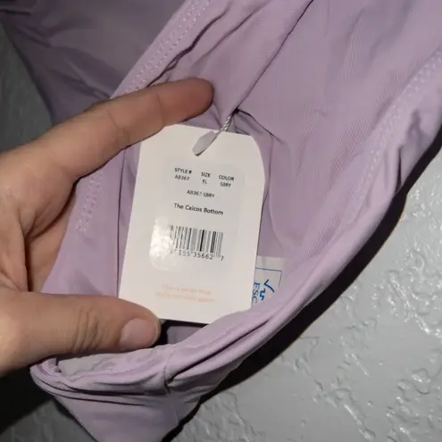 ANDIE NWT Soft Berry Purple The Caicos Swimsuit Bottom Size XL