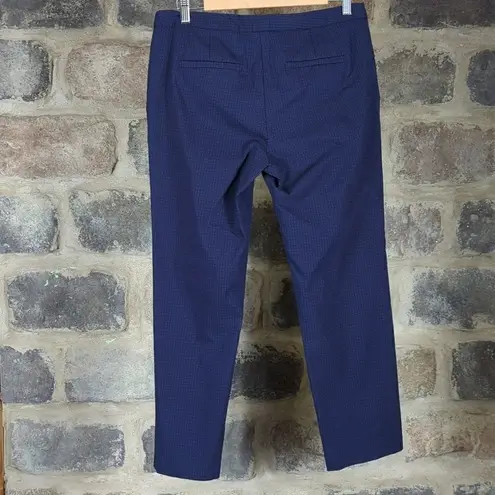 Mario Serrani Made in Italy Woman's Size 8 Blue Black Geometric Shape Trousers