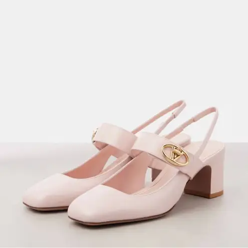 Valentino Garavani NWOT V Logo Slingback Mary Jane Heeled Pumps