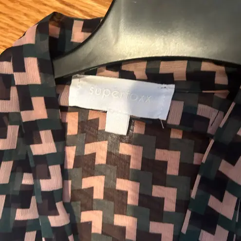 Chic Geometric Patterned Dress Black