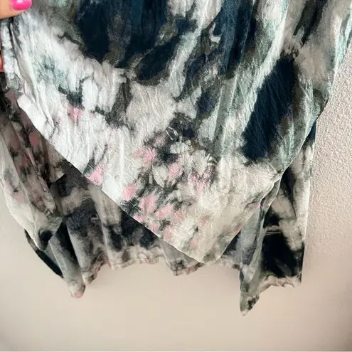 Haute Hippie Tribe 'Ariel' Woven Hi-Low Cardigan Boho Artsy XS