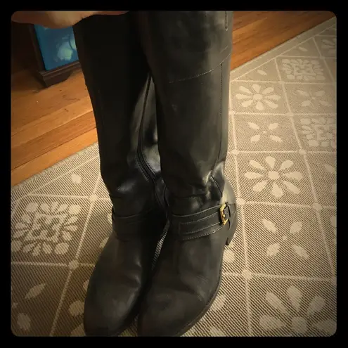 Ralph Lauren black riding boots