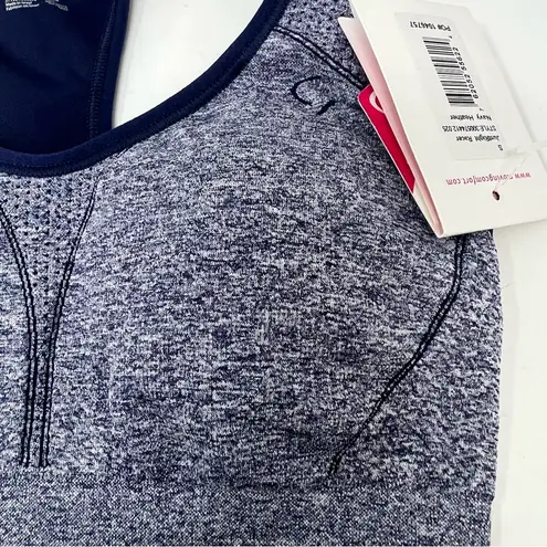 Moving Comfort JustRight Racer sports bra in navy heather size S Small NWT