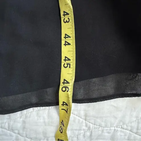 Ever Pretty Romantic Sheer Maxi Dress Gown Sz 8 Black Elegant Rouched Strapless