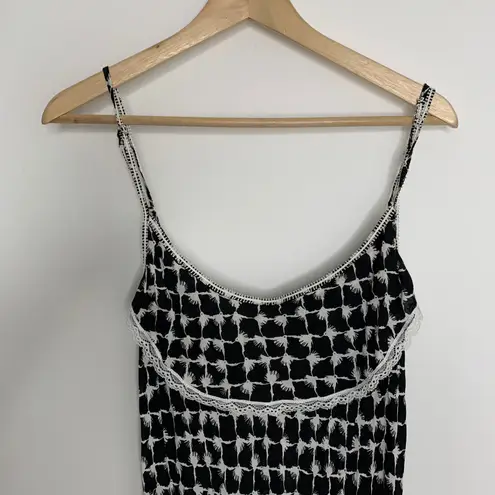 Poupette St. Barth Donna Strappy Dress Black Net Tassel Small