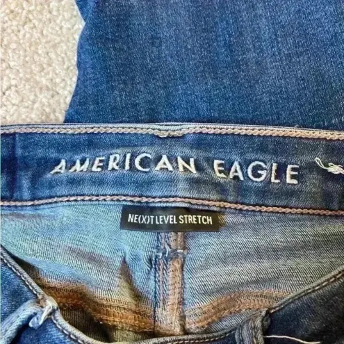 American Eagle  blue super high rise jeggings jeans in size 0 short