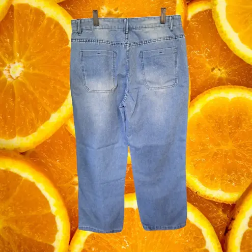 NWOT Jeans Y2K Baggy with Slightly Distressed Look Size‎ XL Blue Size 12