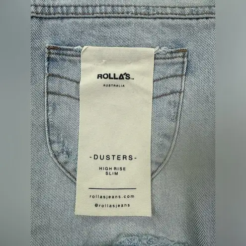 Rolla's NWT Rolla’s dusters high rise distressed slim jean denim shorts size 25