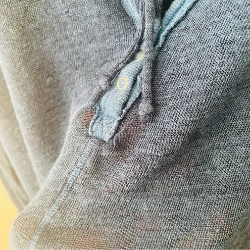 Free People  Long Sleeve Top Blue Sz Medium