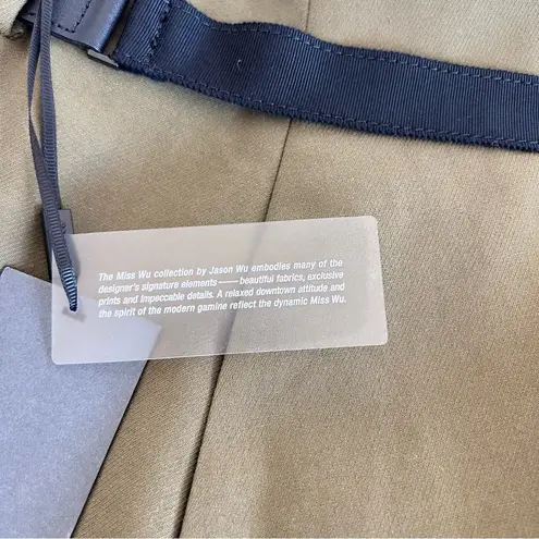 Jason Wu Miss Wu Women’s Olive Green Pleated Belted Mini Skirt