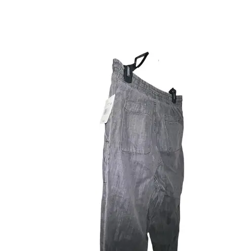 Falls Creek NWT Gray Lyocell Cotton Jogger Pants Elastic Waist Pockets Women’s S