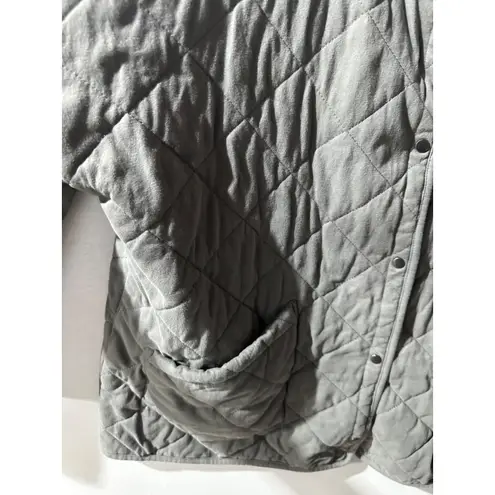 MELLODAY Gray Cotton Jacket With Pockets & Snap Closure For Women 1X