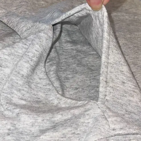 Ink Love And Peace Womens Cowlneck Drawstring Hem Tunic Sweatshirt Gray Small