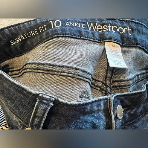 Westport Women's Signature Fit 10 Ankle Denim Jeans Casual EUC Trendy
