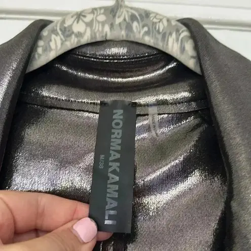 Norma Kamali Oversized DB Jacket Gunmetal Sz M