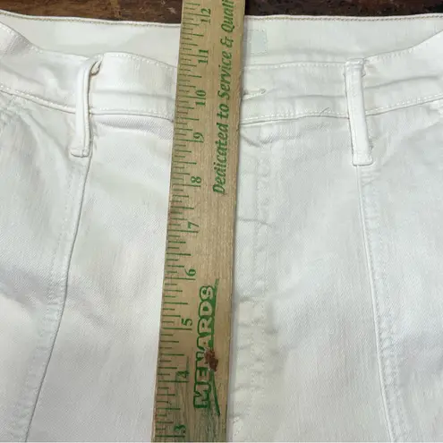 MOTHER The Rambler Cargo Ankle Jeans in Cream Puffs Size 28