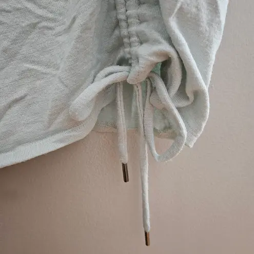 Stylus Light Green Ruched Top Womens XL Athleisure Workout Short Sleeve Casual