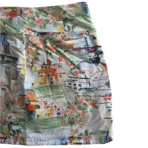 Walter Hagen Sicily Scape Sculpting Skort Golf Tennis Sports Sporty Size XL White