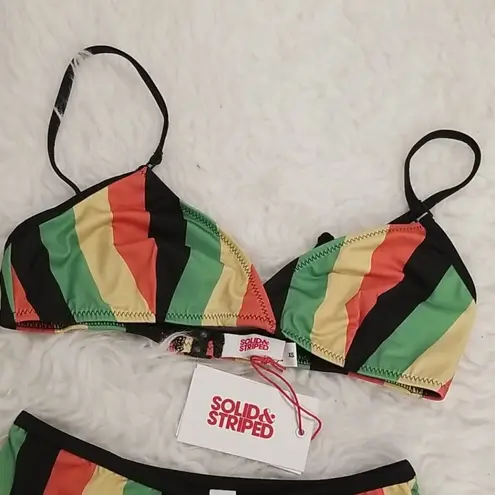 Solid & Striped ππ Brigitte Bikini Jamaica Stripe