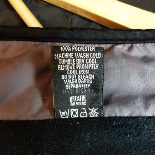 prAna Jacket Womens S Black Full Zip Fleece Line Lightweight Coat Gorpcore FLAW