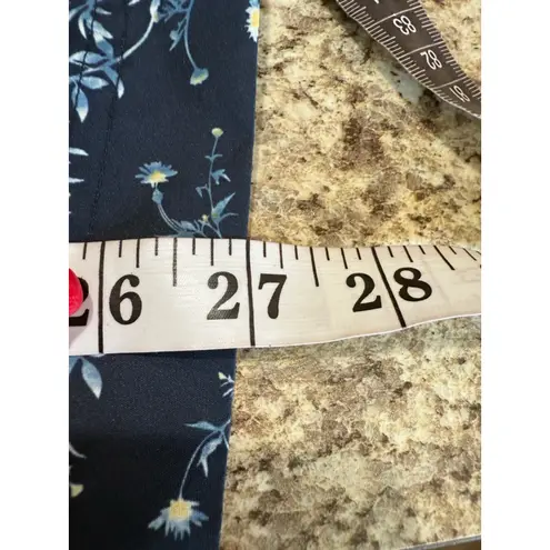 Matilda Jane Women's Navy Blue Floral Lime Green Utility Jacket 2X