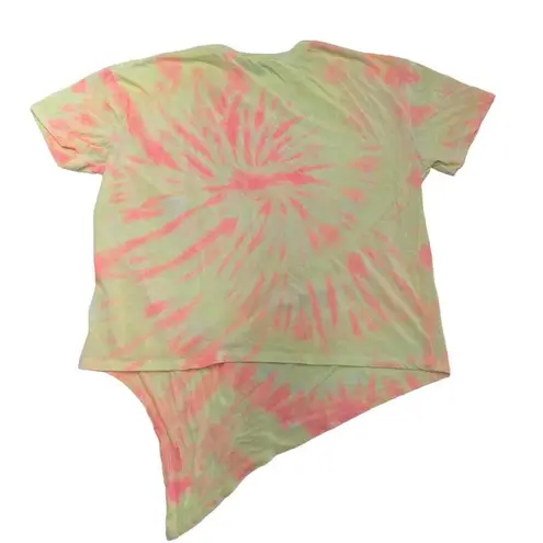 Generation Love  Shirt Women Small Yellow Pink Tie Dye Short Sleeve Crew Neck Tee