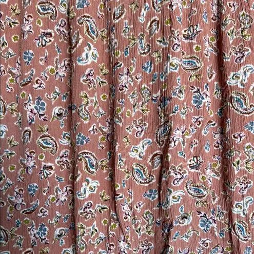 Prómesa Promesa Pink A-line Midi Skirt with Tie Front