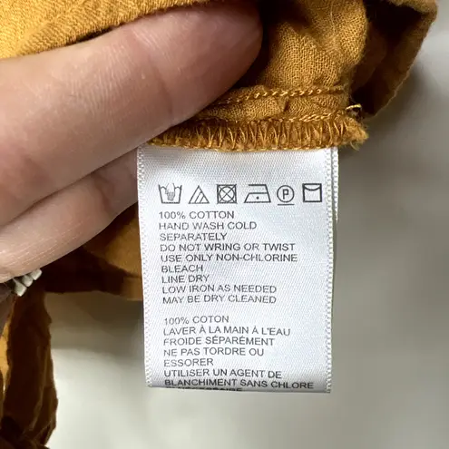 Urban Outfitters UO‎  Ruffle Tie-Front Top Textured Cropped Small Boho Cottage