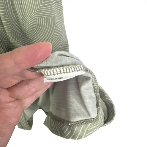 prAna Kamen Dress Green Striped Sleeveless Tank Racerback Stretchy Dress Large L