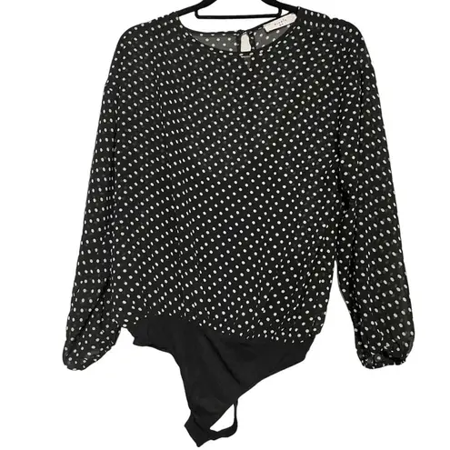 Elodie  polka dot sheer bodysuit