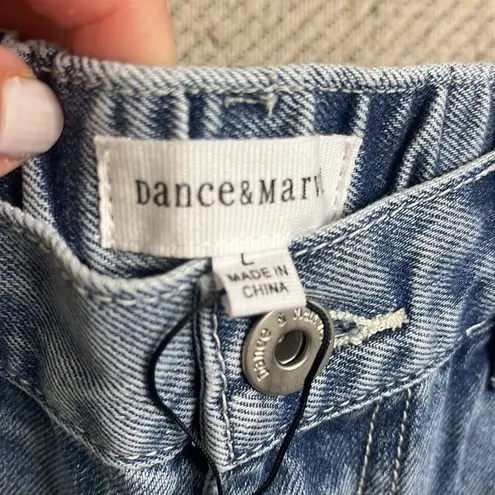 Dance & Marvel Distressed Blue Denim Jeans, size large, style #:dmp20288