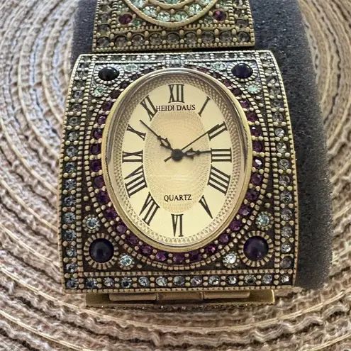 Heidi Daus Women's Art Deco Bracelet Watch with Jewels Art to wear