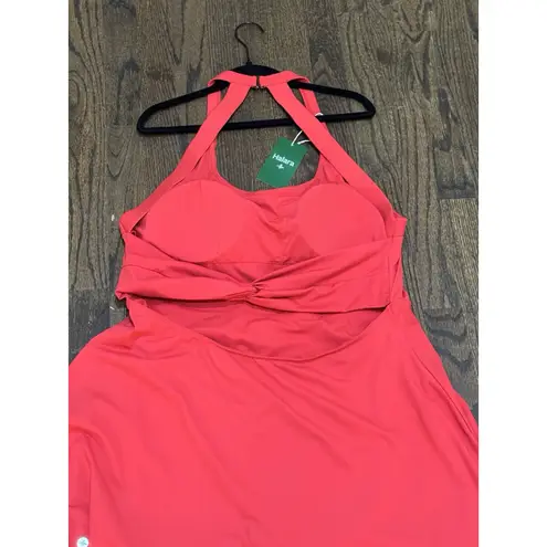 Halara Airy Backless Twisted Cool Touch Easy Peezy Active Dress Size 2X Red