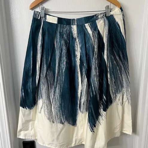 Donna Karan  Printed Skirt with Pleats Size 12