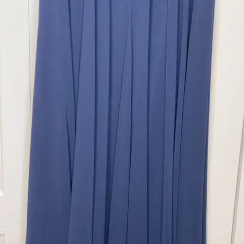 Amsale Dress Amsale Strapless Formal Sweetheart Neck Dress Bridesmaids Cocktail Navy Blue 2