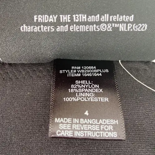 Warner Bros. Friday The 13th Women’s Mesh High Waisted Swim Bottoms Size 4XL NWT