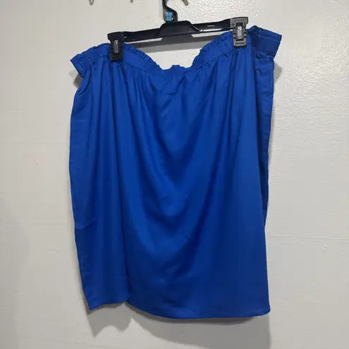 Candace Cameron Bure Petite Wrap Skort Size 1XP Cobalt Blue A488231