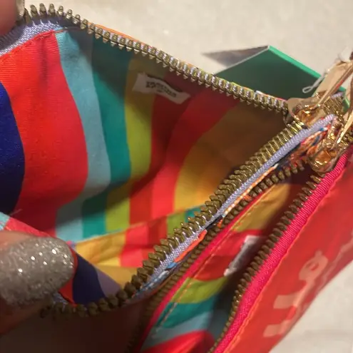 Tabitha Brown Hello There pouch zippered bag set of 2 New Orange